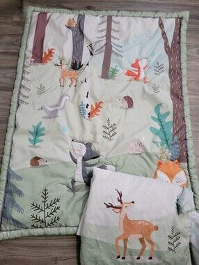 Crib/Toddler Blanket And Crib Skirt